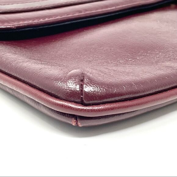 Vintage Jane Shilton Burgundy Horsebit Shoulder Bag - Picture 7 of 8